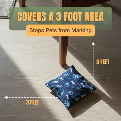 Dog Marking Prevention - Indoor - Permanent - Effective Solution - Stops Dogs from Marking or Peeing -eliminates a Dog's urge to Mark - Put Bag Down and Your Problem is Solved! (Brown(Paws)) in Saudi Arabia
