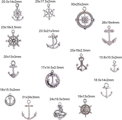 PH PandaHall 90pcs 15 Style Music Charms, Tibetan Musical Instrument Notes Symbols Charms Piano Violin Music Elements Pendants for Music Students Teachers Graduation Bracelet Necklace Jewelry Making in Saudi Arabia