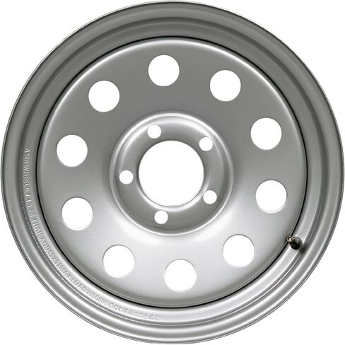منفذ أجزاء المقطورة - 15 "× 5" - 5 Lug Silver Mod Solid Steel Trailer Rim - 5 × 5 نمط الترباس in Saudi Arabia