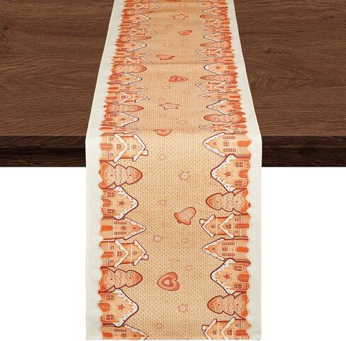 2 Pcs Christmas Polyester Red and Green Polka Dot Rectangle Table Runner, 13'' x 72'' Linen Table Runner for Christmas Birthday Party Holiday Wedding Farmhouse Kitchen Dinner Table Decor in Saudi Arabia