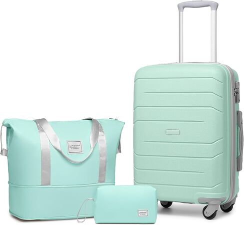 مجموعة أمتعة Larvender مجموعة 5 قطع ، حقائب قابلة للتوسيع للأمتعة الصلبة PP مع قفل TSA عجلات TSA ، حقيبة متداول خفيفة الوزن للرجال والنساء ، اللافندر in Kuwait