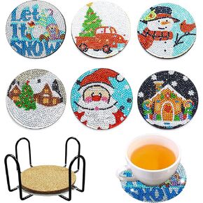 Skryuie 6 PCS 5D Diamond Paints Kits Square Mandala للبالغين تدريبات كاملة ، طلاء DIY مع مجموعات فن الماس للبالغين Corter Cross Cross Stitch Art Craft Decoration in Kuwait