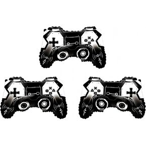 3Pcs Video Game Controller Balloons/Boys Teens Player Birthday Party Supply/Video Game Foil Balloon for Kids Player Geek Party Decor/Level up Gaming Party Background Photo Props for Video Game Party in Saudi Arabia