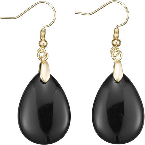 Boho Multiple Style Natural Stone Earrings for Women Unique Healing Gemstone Energy Hypoallergenic Lightweight Dangle Drop Earrings Multiple Styles Earrings Jewelry for Birthday Party Gift in Kuwait