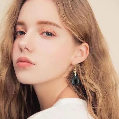 Boho Multiple Style Natural Stone Earrings for Women Unique Healing Gemstone Energy Hypoallergenic Lightweight Dangle Drop Earrings Multiple Styles Earrings Jewelry for Birthday Party Gift in Kuwait