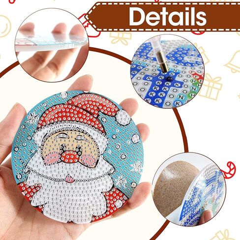 Skryuie 6 PCS 5D Diamond Paints Kits Square Mandala للبالغين تدريبات كاملة ، طلاء DIY مع مجموعات فن الماس للبالغين Corter Cross Cross Stitch Art Craft Decoration in Kuwait