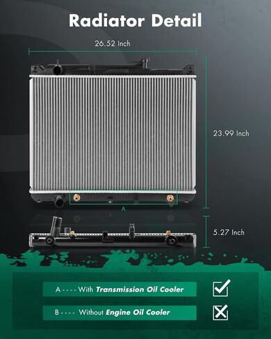 SCITOO Radiator Compatible with 2000 2001 2002 2003 2004 2005 for Suzuki Grand Vitara XL-7 1.6L 2.0L 2.5L 2.7L CU2430 CU2430 SZ3010121 in Saudi Arabia