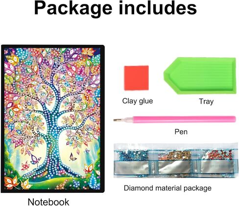 JISHSHAY Diamond Art Notebooks Diamond Painting Notebooks Diamond Painting Notebook Journal Kits Diamond Painting Journal Notebook Gem Art Diamond Art Notebooks and Journals 5.7×8.26in Fox in Saudi Arabia