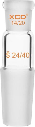 Glass Enlarging Adapter, Borosilicate Glass Enlarging Adapter from 19/22 to 14/20 Joint for Laboratory Use Lab Glassware Supply in Saudi Arabia