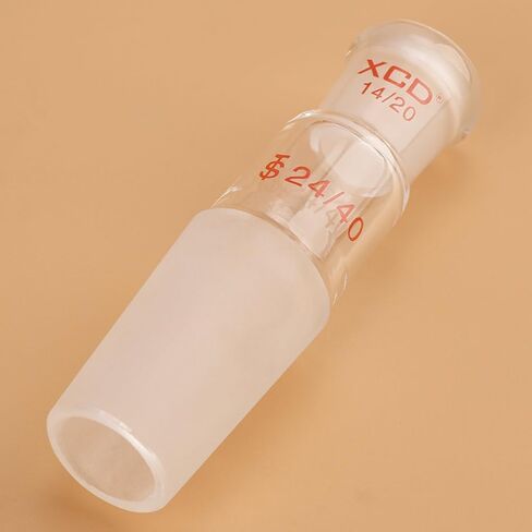 Glass Enlarging Adapter, Borosilicate Glass Enlarging Adapter from 19/22 to 14/20 Joint for Laboratory Use Lab Glassware Supply in Saudi Arabia