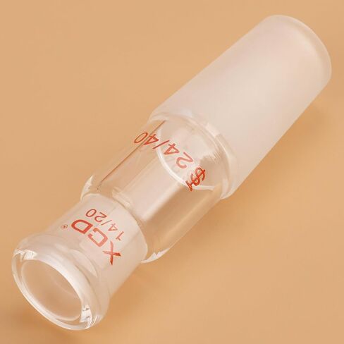 Glass Enlarging Adapter, Borosilicate Glass Enlarging Adapter from 19/22 to 14/20 Joint for Laboratory Use Lab Glassware Supply in Saudi Arabia