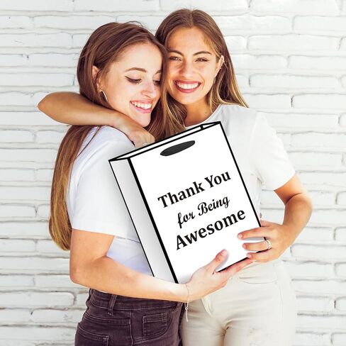 We Appreciate You Gift Bag with Tissue Paper Greeting Card Thank You Gift Wrapping Bag with Handle for Pastor Employee Staff Inspirational Gifts Teacher Doctor Retirement Appreciation Christmas Party Decor﻿ in Saudi Arabia