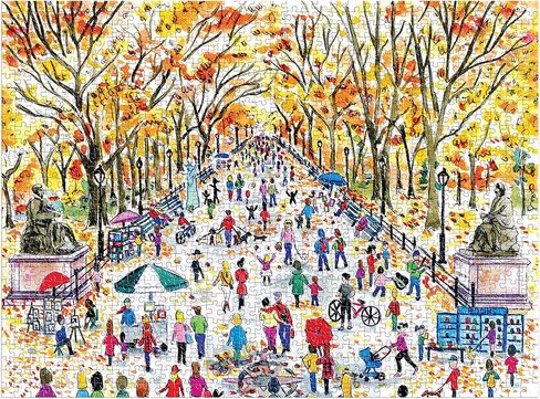 Galison Halloween Parade – 500 Piece Michael Storrings Jigsaw Puzzle Featuring Artwork of A Spooky and Festive Halloween Parade in Salem Massachusetts in Kuwait
