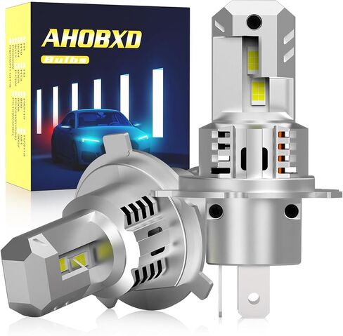 H4 LED لمبات Super Bright 30000LM 900 ٪ XENON WHITE H4/9003 مصابيح إضاءة مروحة تبريد وعبّب حزمة FOG Light Direct Direct من 2 in Saudi Arabia