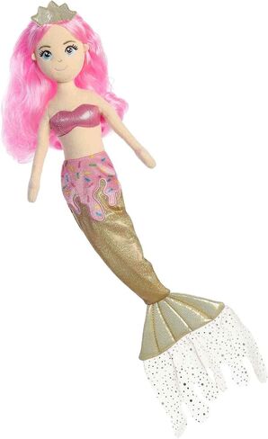 Aurora® Enchanting Sea Sparkles™ Tutu Sparkles™ Jasmine Stuffed Doll - Imaginative Play - Magical Companions - Pink 18 Inches in Saudi Arabia
