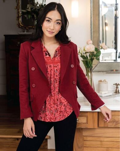 السترة المزدوجة للسيدات ، وارتداء العمل غير الرسمي ، وسترة السترة المركبة مفتوحة السترة طويلة الأكمام الطويلة in Kuwait