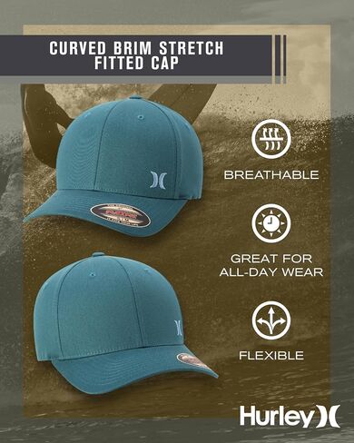 Hurley Men's Hat - Phantom Relay Baseball Cap - Fitted Hats for Men (S-XL) in Kuwait