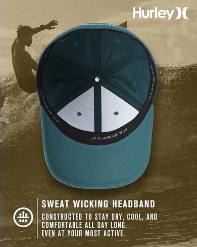 Hurley Men's Hat - Phantom Relay Baseball Cap - Fitted Hats for Men (S-XL) in Kuwait