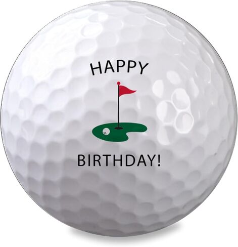 Golf Birthday Card with a Red Envelope - Linen Cardstock - Funny Golf Birthday Card for Dad, Father-in-Law or Boyfriend in Saudi Arabia