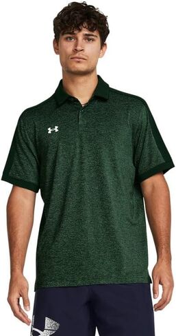 Under Armour Trophy Mens Short Sleeve Polo Shirt L Black-White in Saudi Arabia