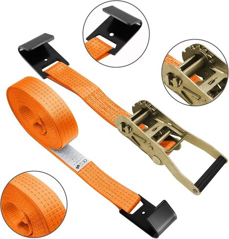 8 عبوات من أشرطة السقاطة مقاس 2 بوصة شديدة التحمل بطول 30 قدمًا وخطاف مسطح باللون الأزرق ومعدات الأشرطة المسطحة التي تربط أسفل السقاطة حمل العمل 6600 رطل، قوة الكسر 10000 رطل in Kuwait