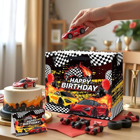 Jiaoiudi Soccer Party Bags with Tissue Paper Greeting Card Soccer Goodie Bags Large Soccer Gift Bags with Handles in Saudi Arabia