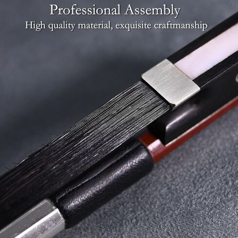 Grid Carbon Fiber Cello Bow 4/4 Size VINGOBOW 114C Advanced Level Full 71.5cm Fleur-de-lis Ebony Frog Well Balanced Light Weight Real Horse Hair Straight Stick Smooth Screw for Porfessional Player in Saudi Arabia
