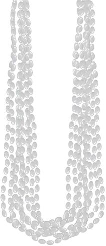 Silver Metallic Bead Necklaces, Party Accessory, 48 Ct. in Saudi Arabia