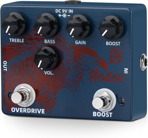 Caline DCP-08 Nightwolf Fuzz Overdrive تأثير الدواسة المزدوجة للجيتار in Kuwait