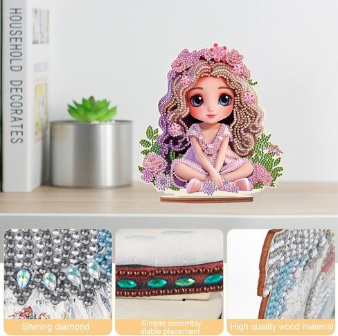 JISHSHAY Dog Diamond Art Kits for Adults Desk Decorations Diamond Painting Accessories Desk Ornament Diamond Art Accessories Art Decor Diamond Painting Kits for Adults Gem Art Unique Home Decor in Saudi Arabia