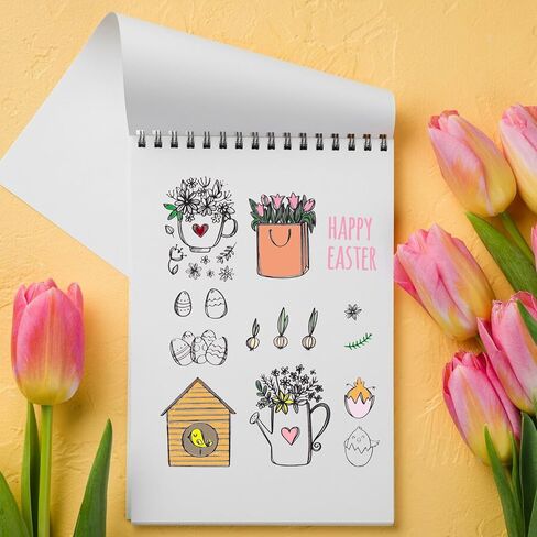 Easter Eggs Clear Stamps for Card Making, Happy Easter Words Bunny Rubber Stamps Easter Rabbit Transparent Silicone Stamp Seal for Easter Spring DIY Scrapbooking Photo Album Supplies in Kuwait