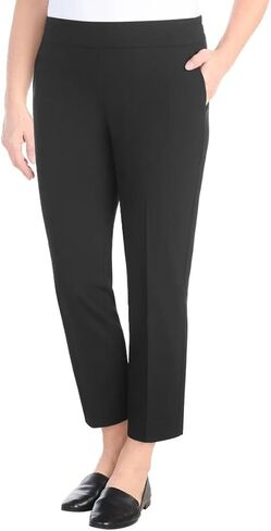 Hilary Radley Women's Pull-on Dress Pants, 4-Way Stretch, Elastic Waist, Front Pockets in Kuwait