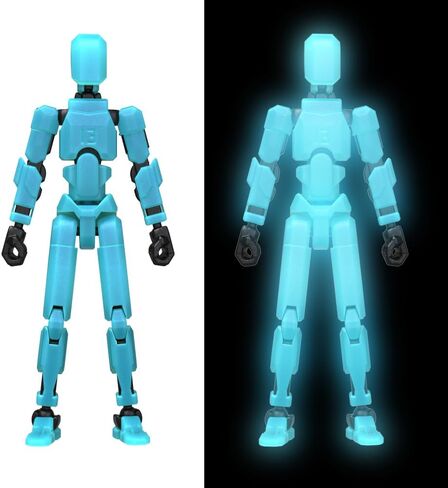MerryXD Titan 13 Action Figure, Lucky 13 Action Figure T13 Action Figure 3D Printed Multi-Jointed Movable, Nova 13 Action Figure Dummy 13 Action Figure Toy for Boy Clear in Saudi Arabia
