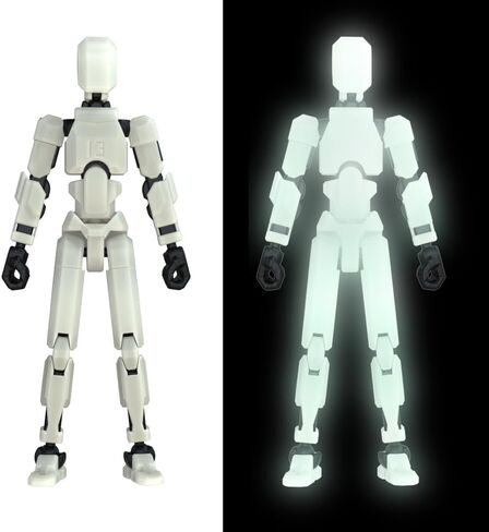 MerryXD Titan 13 Action Figure, Lucky 13 Action Figure T13 Action Figure 3D Printed Multi-Jointed Movable, Nova 13 Action Figure Dummy 13 Action Figure Toy for Boy Clear in Saudi Arabia