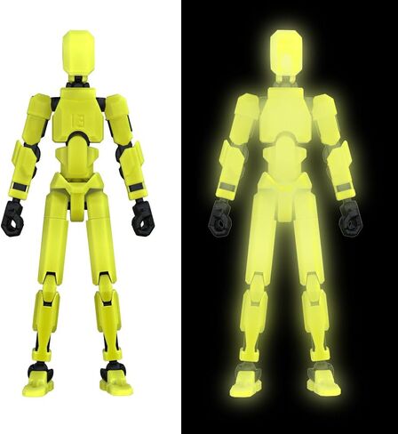 MerryXD Titan 13 Action Figure, Lucky 13 Action Figure T13 Action Figure 3D Printed Multi-Jointed Movable, Nova 13 Action Figure Dummy 13 Action Figure Toy for Boy Clear in Saudi Arabia