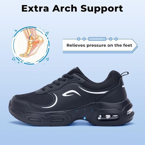 Artlea Walking Shoes Women Arch Support Sneakers Plantar Fasciitis Orthotic Tennis Sneakers Air Running Gym Shoes in Saudi Arabia