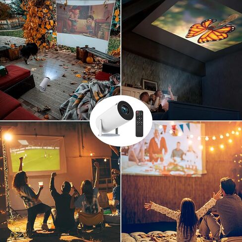 Mini Projector Portable Projector with WiFi and Bluetooth 130-Inch 1080P Support 200 ANSI 5G WiFi Auto Keystone Outdoor Home Projector in Saudi Arabia