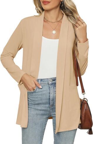 Micoson Long Sleeve Lightweight Thin 2025 Summer Cardigan for Women Casual Loose Fit Kimono Cover Up with Pockets in Saudi Arabia