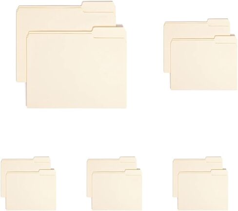 Smead File Folder, 1/3-Cut Tab Right Position, Letter Size, Manila, 100 Per Box (10333) in Kuwait
