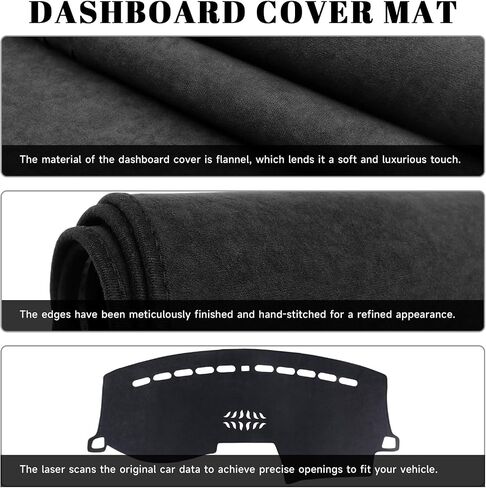 غطاء لوحة Dashboard Black Dash Cover Carpet for Chevy Trailblazer 2021-2025 Accessories Cover Cover Material Material Dash Mat Sunshade in Kuwait