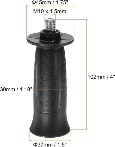 Harfington 2pcs مقبض جانبي طاحونة 62 مم طول 102 مم من البلاستي in Saudi Arabia