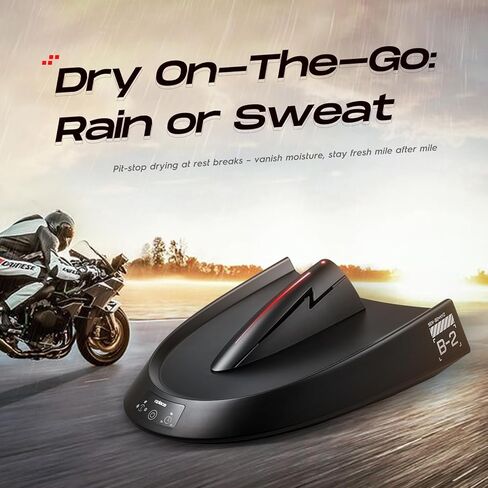 Portable Helmet Dryer,Hat Cleaner Kit with Deodorizer Purification System-Fan Heater,Sweat Protector for Helmets（Motorcycle,Hockey,Baseball,etc.）,Cap Care Machine and Storage Rack Accessories in Kuwait