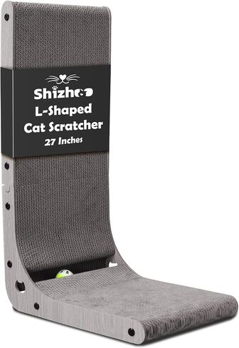 Cat Scratcher 25 Inch L Shaped Cat Scratcher Protecting Furniture Vertical Cat Scratcher. in Saudi Arabia