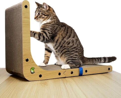 Cat Scratcher 25 Inch L Shaped Cat Scratcher Protecting Furniture Vertical Cat Scratcher. in Saudi Arabia