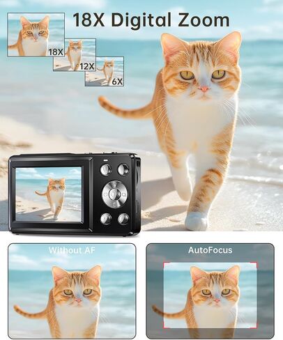 Yatao Digital Camera with WiFi, 4K 5K 64MP Photography Camera Kit for YouTube, Front and Rear Dual Camera for Convenient Selfie, Equipped with 64GB Micro Card, Wide & Macro Lens, Card Reader in Saudi Arabia