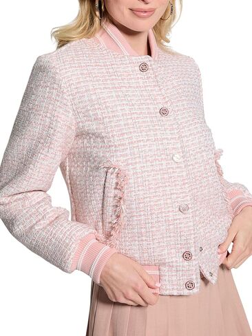GUESS Women's Eco New Gloria Tweed Bomber in Saudi Arabia