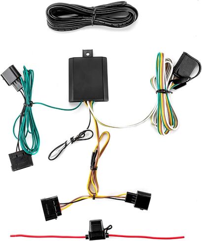 WeiSen 4-Pin Trailer Wiring Harness Kit, Vehicle-Side Towing Hitch Wiring Harness with Plug & Play Connector Compatible with Ford Escape Titanium/SEL/SE/S 2013, Fit Escape Titanium/SE/S 2014-2016 in Kuwait