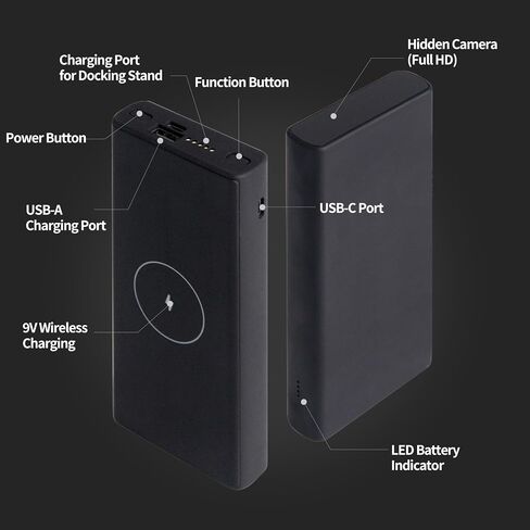 QHD 2560x1440P Car Key 2K Hidden Camera Spy Camera Key fob Key Chain Concealed Lens No Red Light Wide-Angle Nanny Security Surveillance Cam USB Type C in Saudi Arabia