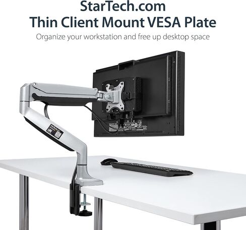 دعامة تثبيت StarTech.com VESA للعملاء NUC/Thin Clients أو محطات إرساء الكمبيوتر المحمول، متوافقة مع VESA 75x75/100x100 in Saudi Arabia