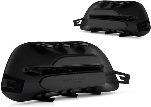For Dodge Dart 2013 2014 2015 2016 Fog Light Cover Driver and Passenger Side | Pair | Gloss Black | w/Silver Molding | Plastic | Replacement For CH1038142, CH1039142 | 68163981AA, 615343893341 in Saudi Arabia